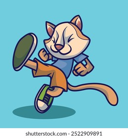 vector illustration of a fox animal icon character