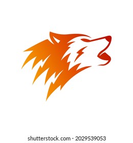 vector illustration of a fox or dog head. potential for mascot logos using animal heads, especially foxes or dogs, it could also be for esports logos or design templates
