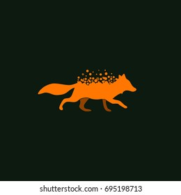 Vector illustration of a Fox Icon