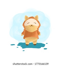 Vector Illustration Fox Mascot Cartoon Style.