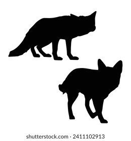 Vector Illustration of Fox Silhouette Art