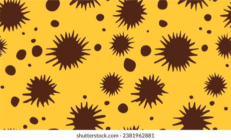 Vector illustration. Fractal art background for creative design. Eps10. Vector Illustration. Seamless Background Patterned Sun. Trendy design for wallpaper, fabric makers.
