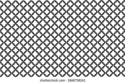 
Vector illustration of fractal pattern continuing with circles