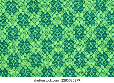 Vector illustration of a fragment of the texture of a blue and white tablecloth made in the 1960s in Ukraine. Traditional national ornament.
