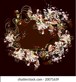 vector illustration of frame