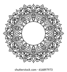 vector, illustration, frame, abstraction, design element, mandala