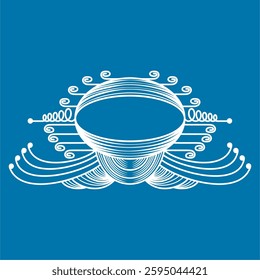 Vector illustration frame with balance and harmony theme. Empty space for your inspiration space.