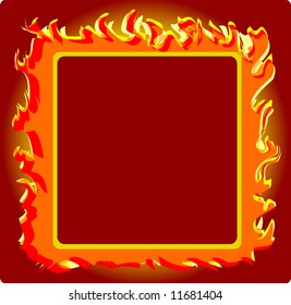 vector illustration -Frame burning