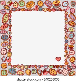 vector illustration - frame buttons