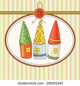 Vector illustration of frame for children