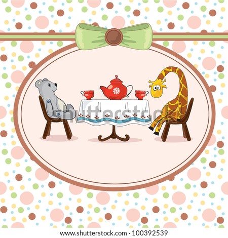 Vector illustration of frame for children