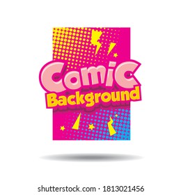 vector illustration. frame comic design in the style of pop art. Color graphics for brochures, leaflets, cards and sales
