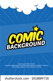 vector illustration. frame comic design in the style of pop art. Color graphics for brochures, leaflets, cards and sales