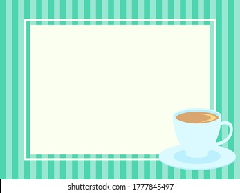 Vector illustration frame of a cup 