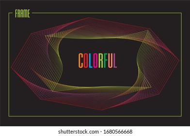 Vector illustration, Frame desgn background