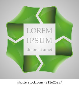 Vector illustration frame icon Origami banner, Web colorful banners set 