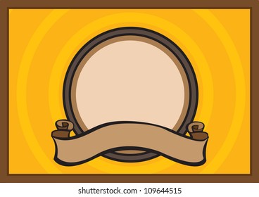 Vector illustration frame with an oriental feel.