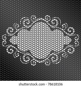 vector illustration of a frame with ornament