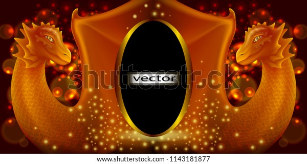 Vector Illustration Frame Put Text Two Stock Vector Royalty Free 1143181877