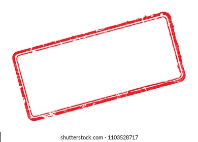 Vector illustration frame of rubber stamp