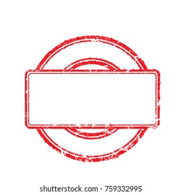 Vector illustration frame of rubber stamp