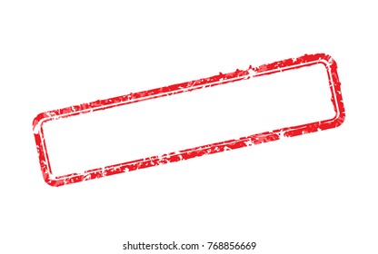 Vector illustration frame of rubber stamp