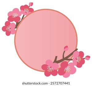 Vector illustration frame template for Hinamatsuri