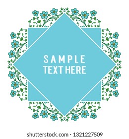 Vector illustration frame white backdrop with your sample text here hand drawn