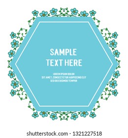 Vector illustration frame white backdrop with your sample text here hand drawn