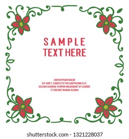 Vector illustration frame white background for write your text hand drawn