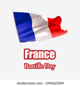 vector illustration for France Bastille day
