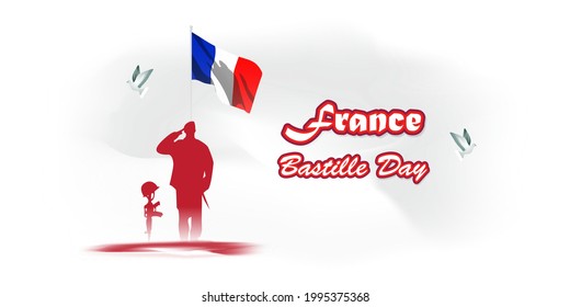 vector illustration for France Bastille day