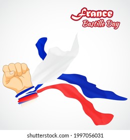 vector illustration for France Bastille day