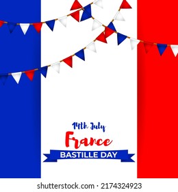 Vector illustration for France Bastille Day