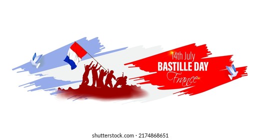 Vector illustration for France Bastille Day