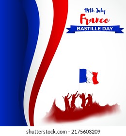 Vector illustration for France Bastille Day