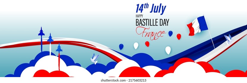 Vector illustration for France Bastille Day