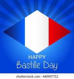 Vector illustration of France Bastille Day.