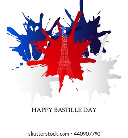Vector illustration of France Bastille Day.