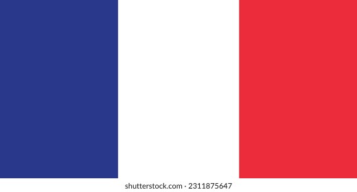 vector illustration of France flag.