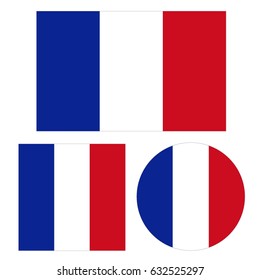 vector illustration of France flag