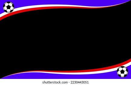 Vector illustration of France Flag Background with copy space area. Suitable to use on design footbal cup day event