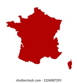 vector illustration of France map