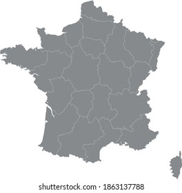 vector illustration of France map