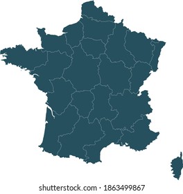 vector illustration of France map