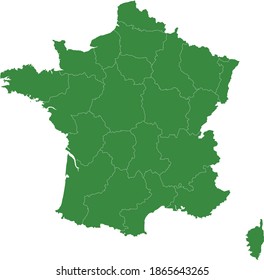 ilustración vectorial del mapa de Francia