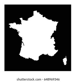 vector illustration of France map
