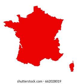 vector illustration of France map