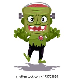 Vector Illustration of a Frankenstein Creature