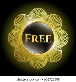 Vektorgrafik des glänzenden Gratis-Goldes
